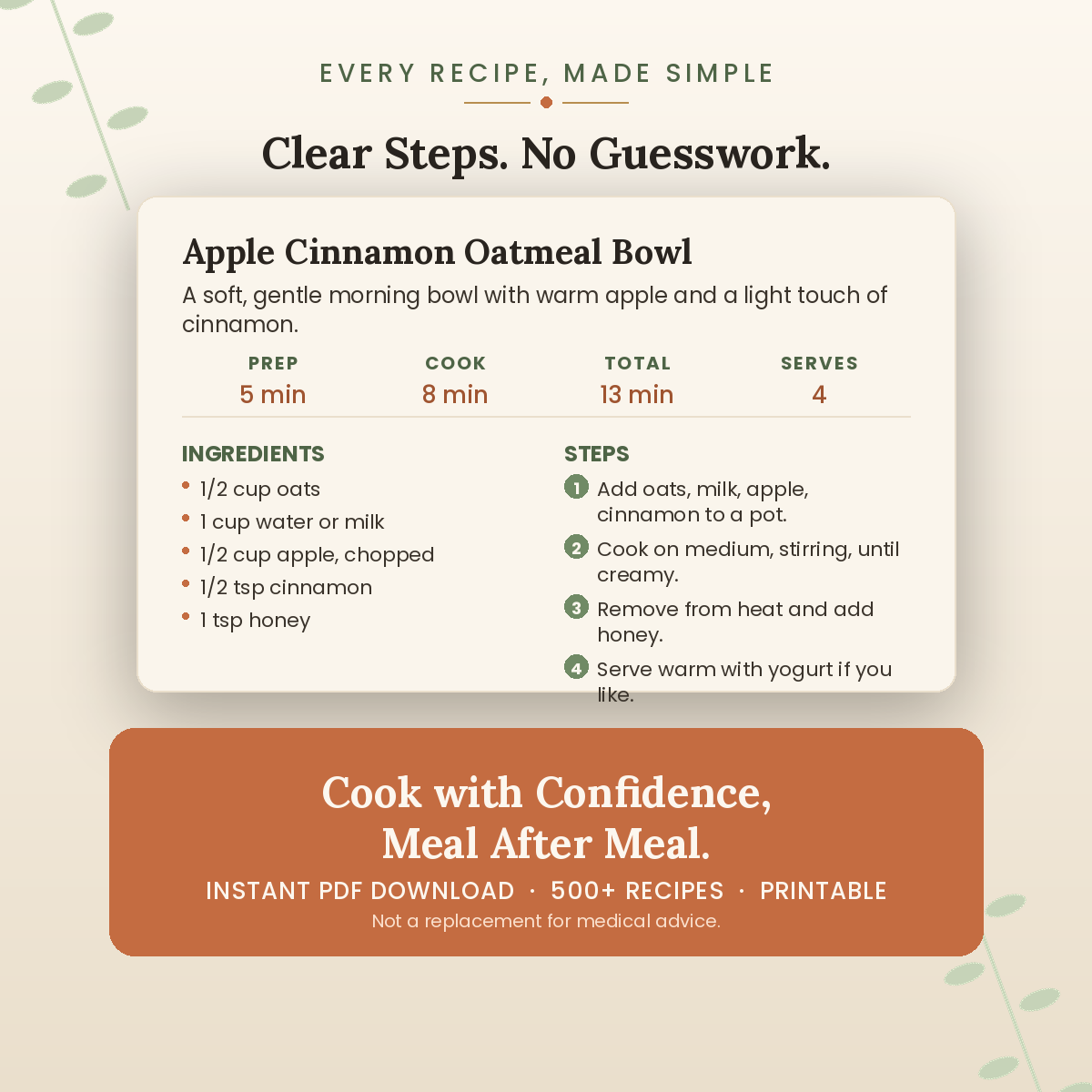 Diverticulitis Cookbook — Sample Recipe & Buy Now