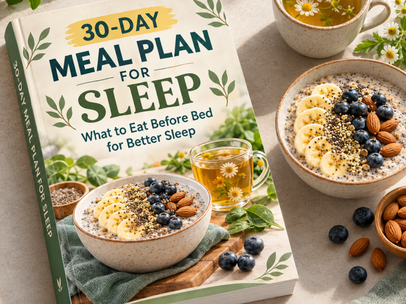 30-Day Meal Plan for Sleep: What to Eat Before Bed for Better Sleep